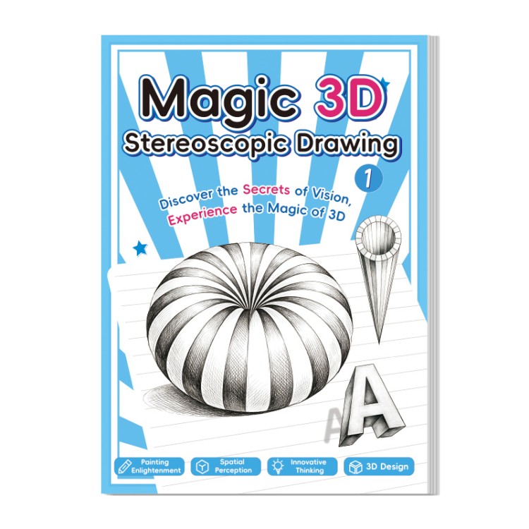 Leabhar Líníocht Steiréascópach 3D Eagrán Béarla