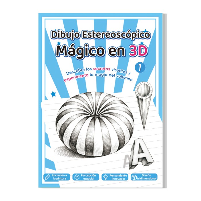 Leabhar Líníochta Steiréascópach 3D Eagrán na Spáinne